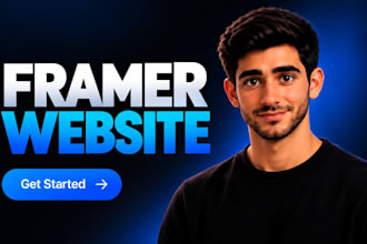 design and develop a modern converting framer website as a framer redesign