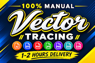 redraw, vectorize, convert logo or graphic to vector