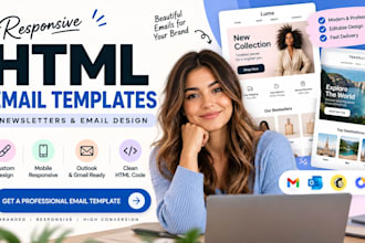 design responsive HTML email templates for outlook and gmail
