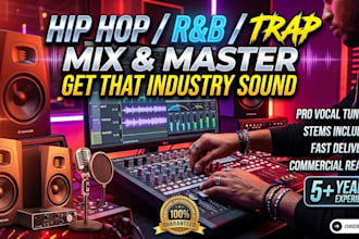 mix and master your hip hop rnb and trap boom bap song ep or album