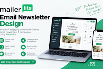 design mailerlite email newsletters and email campaigns