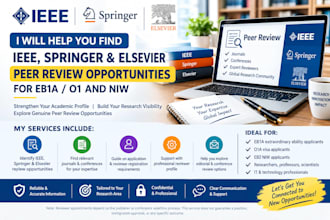 find ieee, springer  elsevier peer review opportunities for eb1a o1 eb2 niw