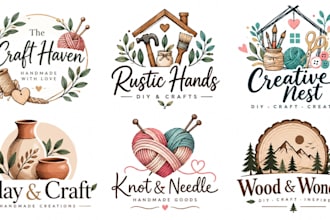 design a professional, handmade, DIY, artisan, creative, craft crafting logo