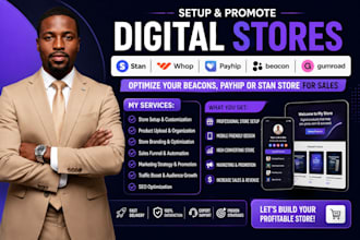 stan store setup, stan store marketing,tiktok shop, beacons ai, gumroad,payhip