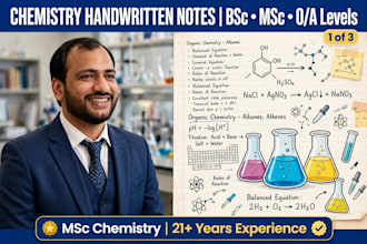 provide chemistry tutoring and notes