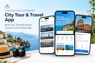 build scalable city tour app, travel booking, tourism app