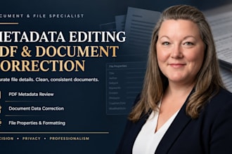 do metadata editing, document correction and editing, meta tags