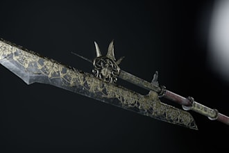 do gameready 3d model of weapon