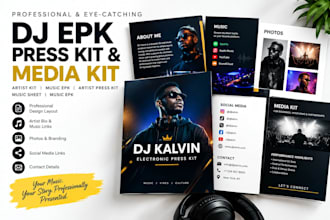 design adj epk, music epk, artist press kit and professional media kit