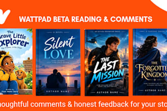 comment and review on wattpad, ao3, inkitt or royal road stories