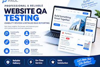 perform manual website QA testing, usability review and detailed bug reporting