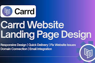 carrd landing page, carrd website, redesign carrd website payhip