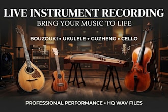record live bouzouki, ukulele, guzheng, cello for your song