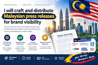craft and distribute malaysian press release for brand visibility