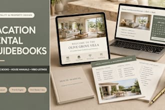 create vacation rental welcome books, house manuals, guidebooks, vrbo listings