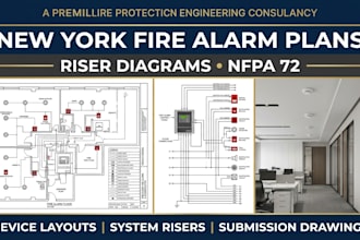 prepare new york fire alarm plans riser diagrams egress fire sprinkler permit