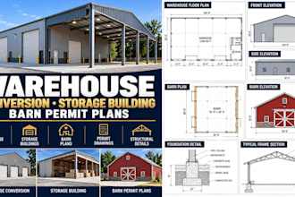 design warehouse conversion and storage building plans