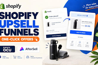 setup shopify post purchase upsell using zipify oneclickupsell or aftersell app