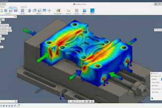 design cnc jigs, soft jaw fixtures and perform fea stress analysis in fusion