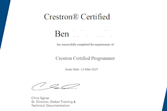 program crestron home systems for elegant smart control