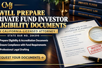 prepare private fund investor eligibility documents