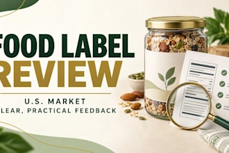 review your food label for fda related labeling issues