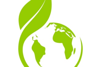 design a modern eco friendly, nature, green and sustainable