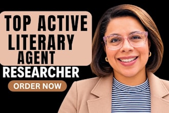 research and find suitable literary agent for your book