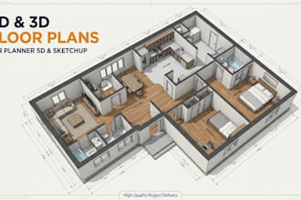 design your floor plan in planner 5d or sketchup