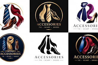 design a professional tie, scarf, shoes logo