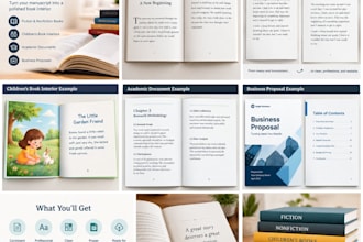professionally format your fiction or nonfiction book