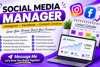 be your dedicated instagram marketing manager social media manager management