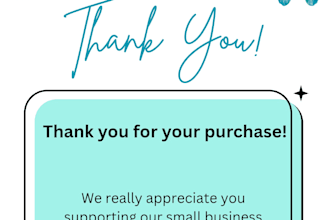 design custom thank you cards for your business