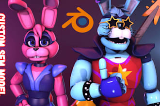 port, edit, create sfm models, l4d2, tf2, mmd, fnaf model, gmod player model cs2