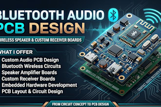 design bluetooth audio pcb wireless speaker circuit and custom receiver board