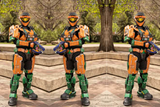 design wearable 3d cosplay armor anime props video game armor cosplay creation