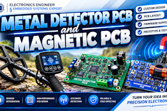 design metal detector pcb and magnetic sensor pcb layout