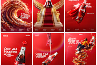 design premium advertising and creative campaign posters