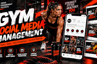 manage social media for your gym and fitness studio