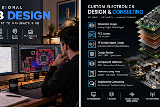 design professional pcb layouts from 1 to 8 layers