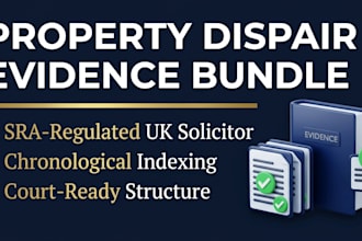 organize evidence for rental property repair dispute