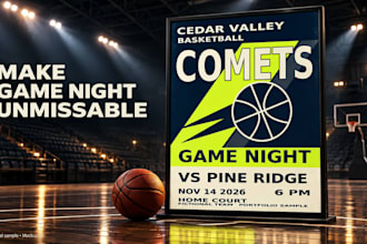 design sports posters and team graphics