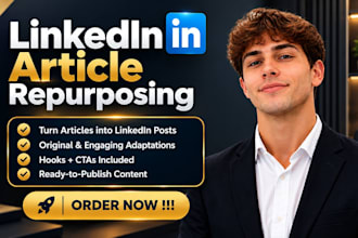 linkedin article repurposing into engaging posts for coaches and consuitants