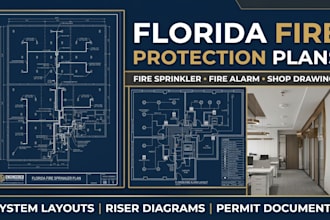 design florida permit fire sprinkler plans fire alarm layout and shop drawings