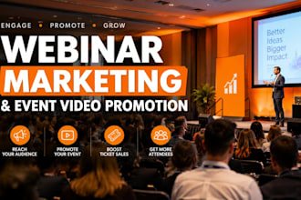 do high converting webinar marketing and event video promotion