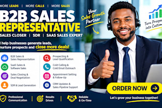 sales closer b2b sales representative sales person saas sales closer sdr lead