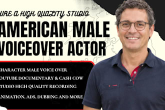 record american male voiceover for youtube documentary videos, duet voice actor