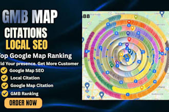 2100 google map citations for gmb ranking and local SEO
