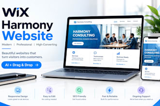 a stunning wix harmony website using ai powered design