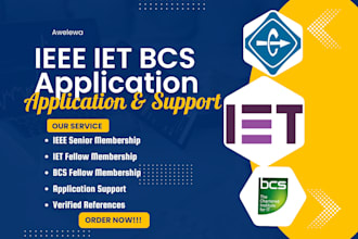 assist in preparing smieee fiet bcs applications and reference support